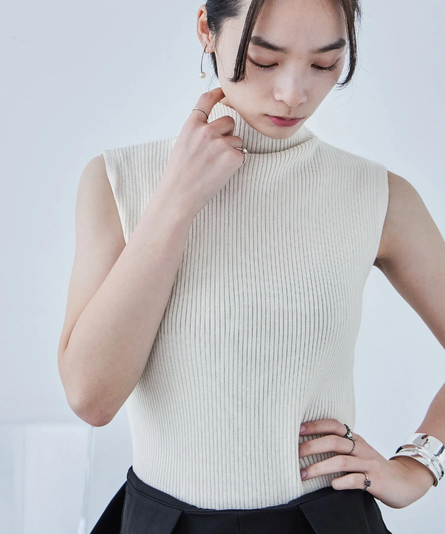 Rib Knit Sleeveless Tops
