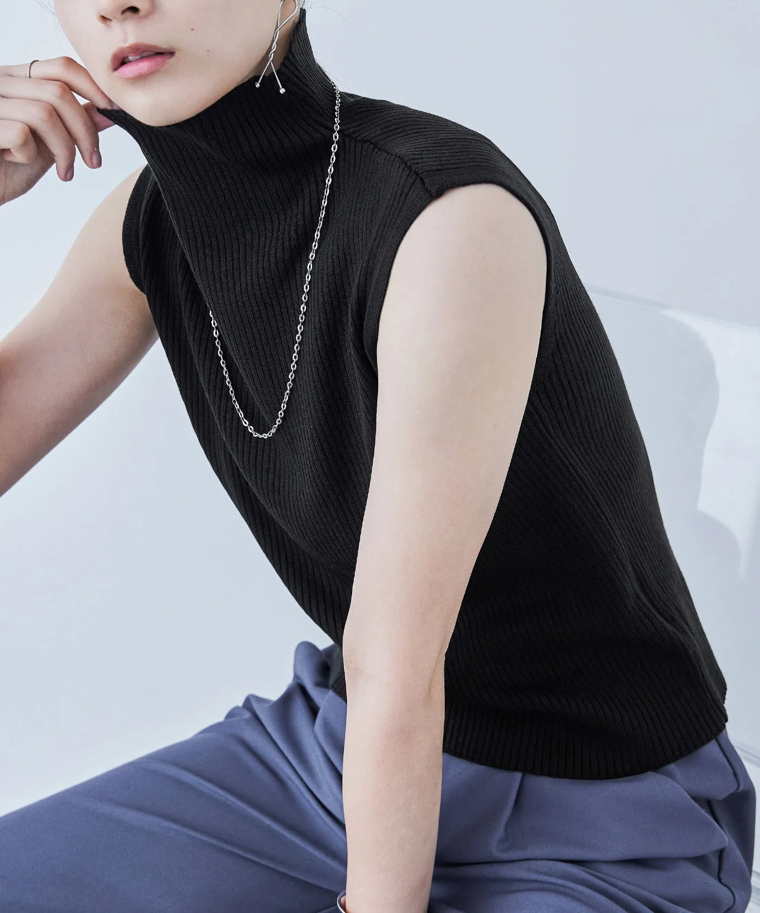 Rib Knit Sleeveless Tops