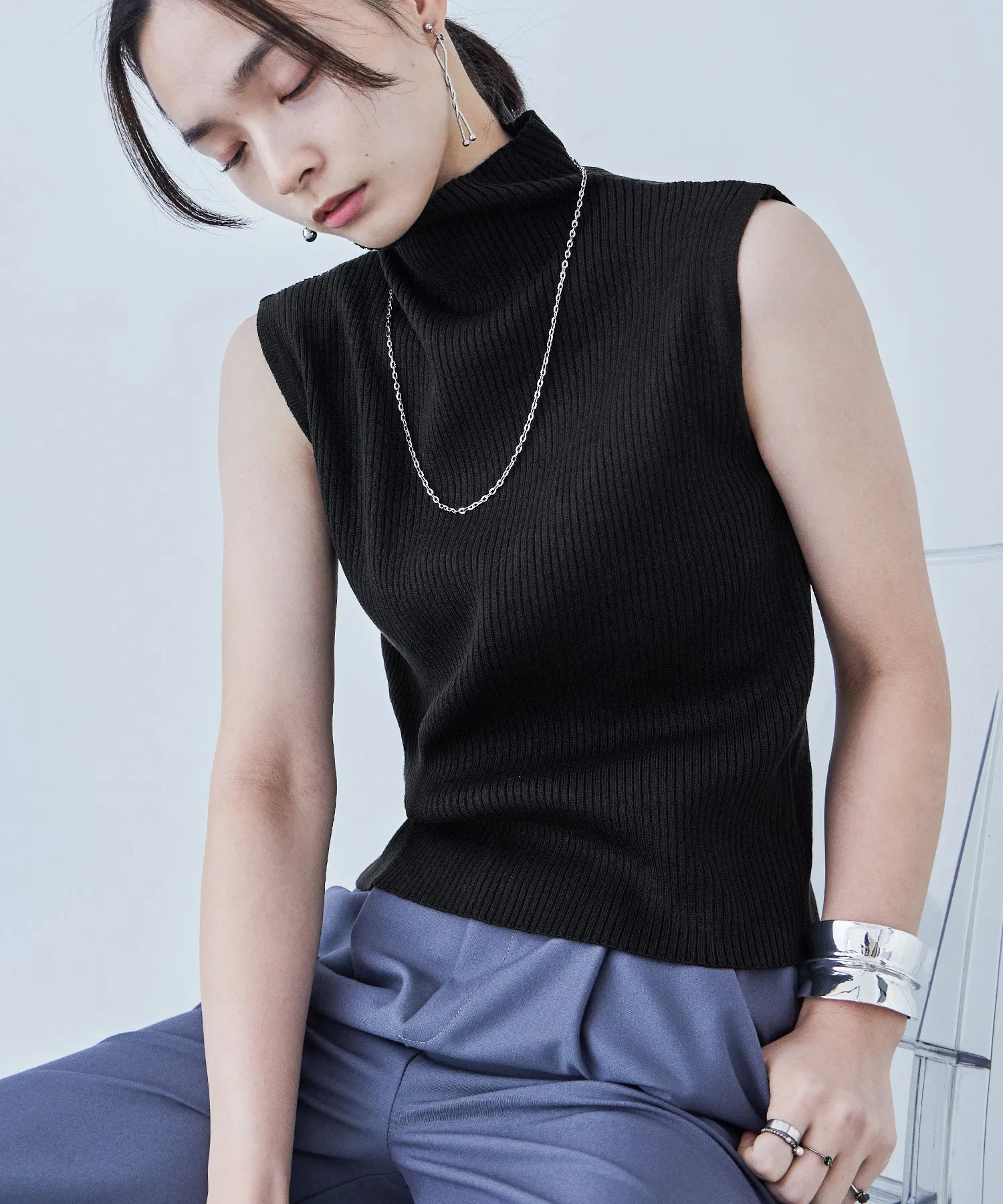 Rib Knit Sleeveless Tops
