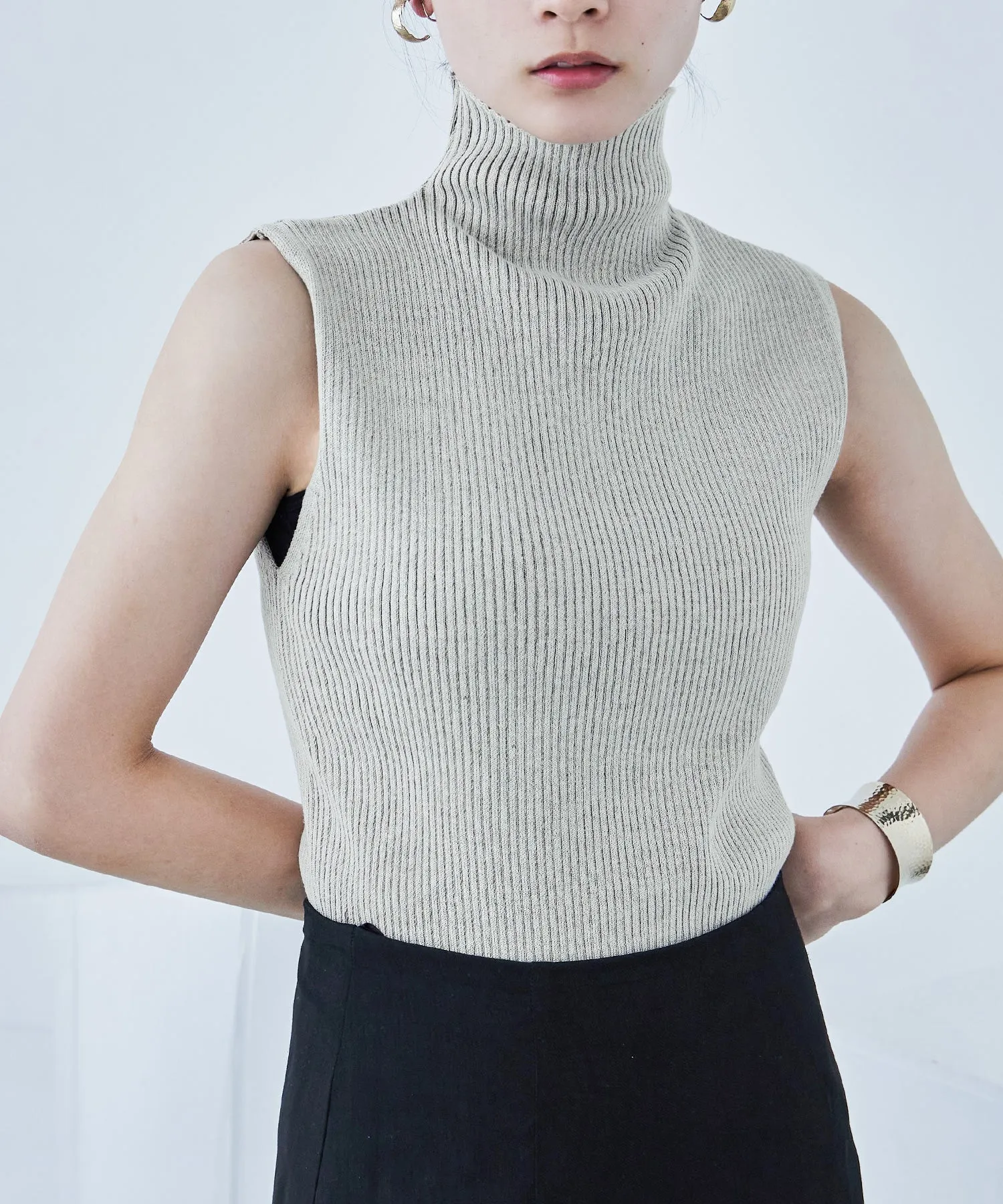 Rib Knit Sleeveless Tops