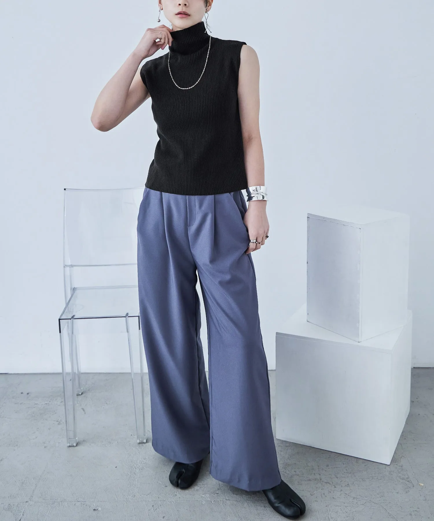 Rib Knit Sleeveless Tops