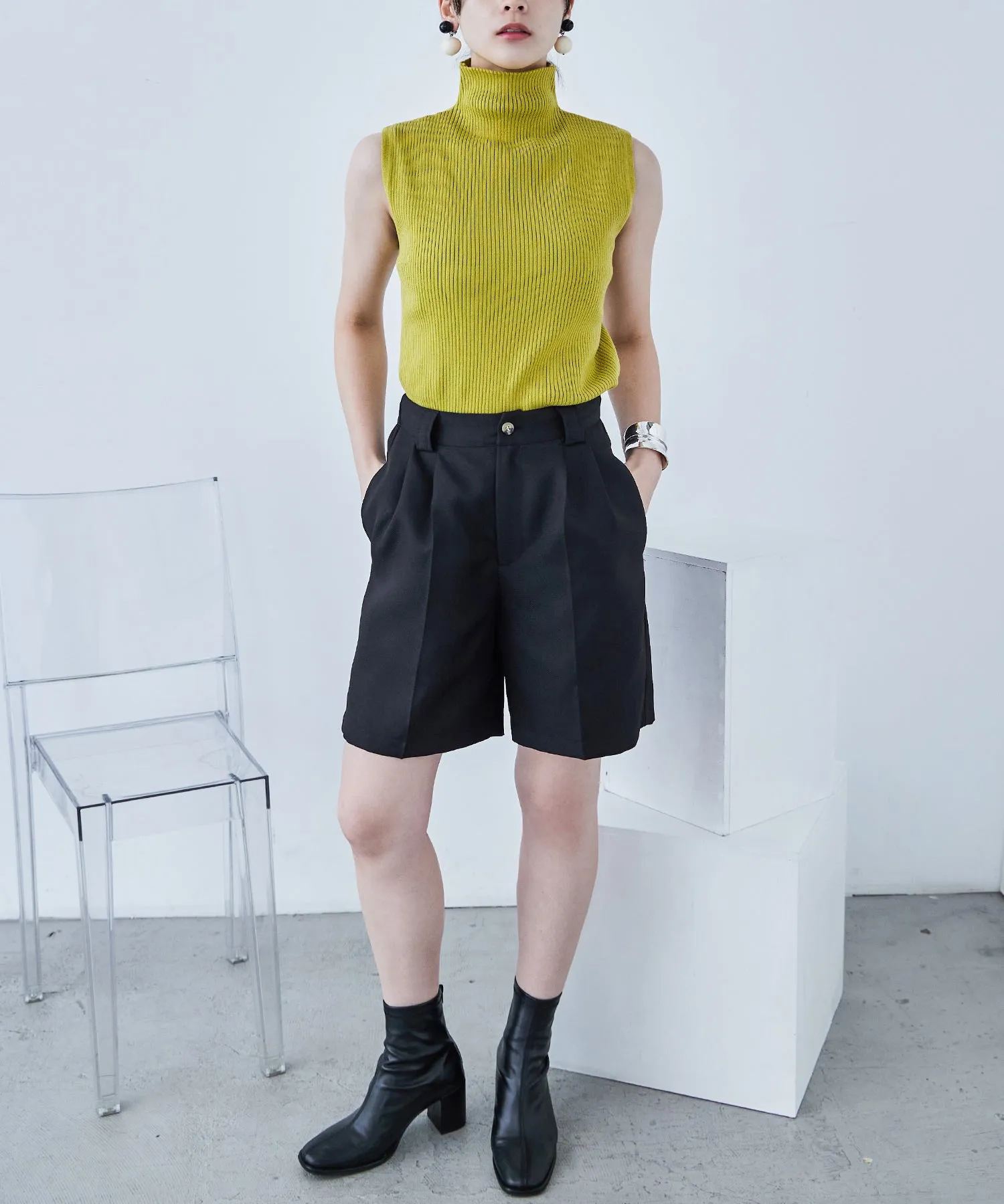 Rib Knit Sleeveless Tops