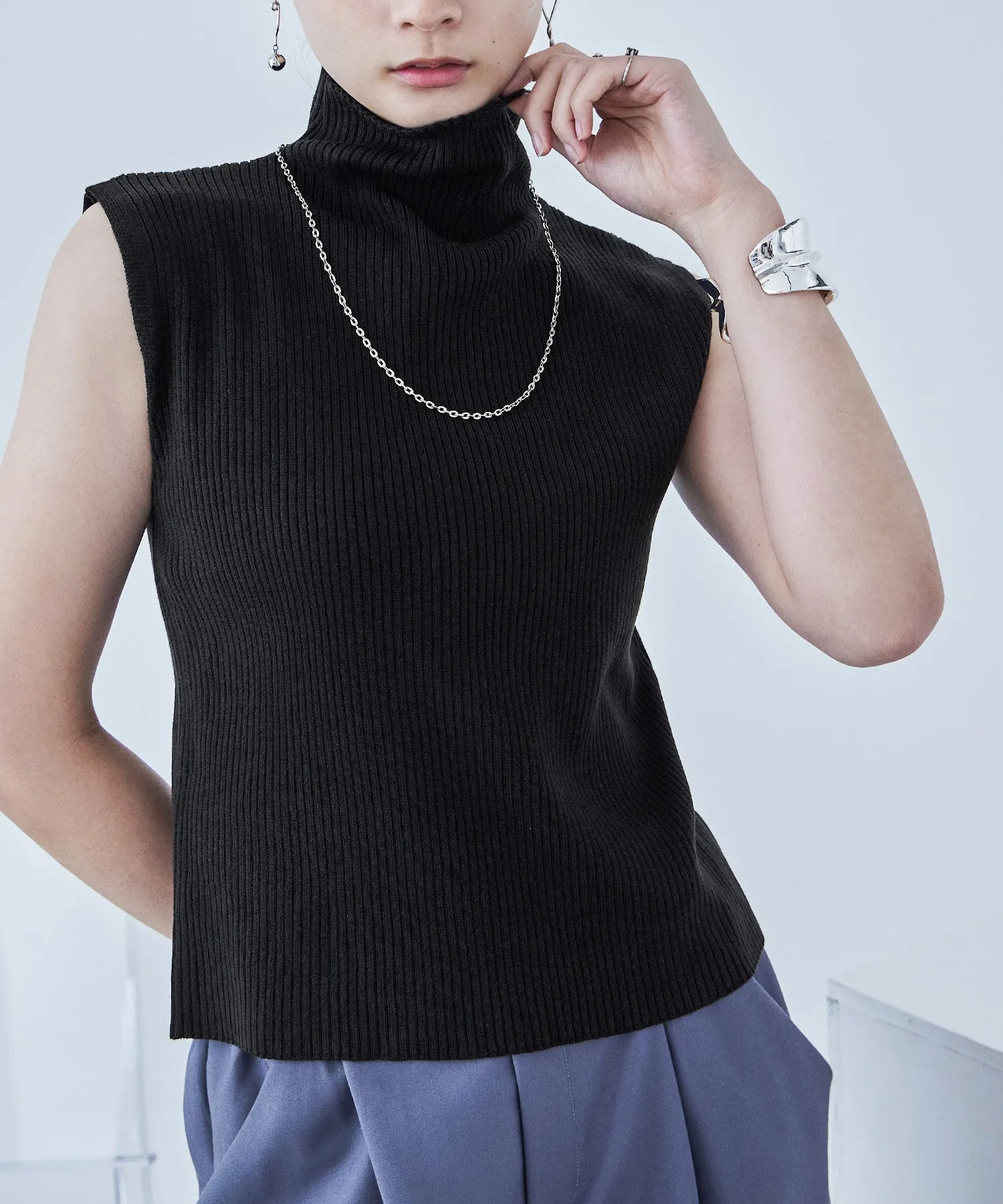 Rib Knit Sleeveless Tops