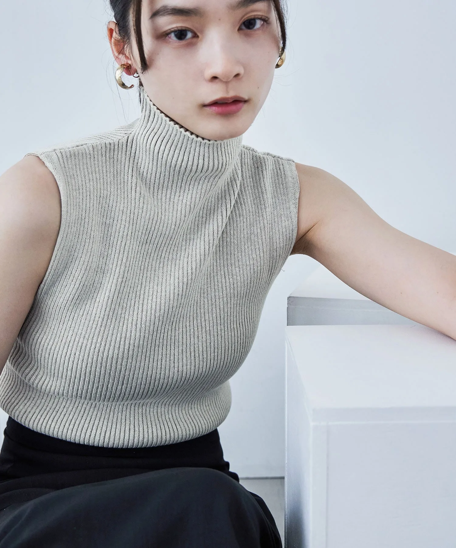 Rib Knit Sleeveless Tops