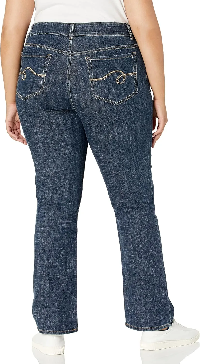 Riders by Lee Indigo Women's Stretch No Gap Waist Bootcut Jean