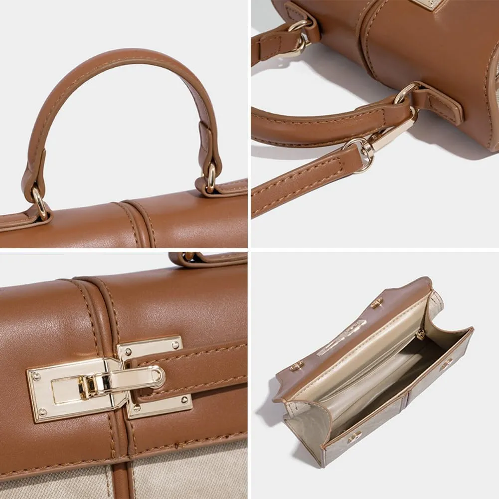 Rungion Trendy Handbag Purses for Women Vegan Leather Shoulder Crossbody Bag Ladies Small Clutch Satchel Gifts