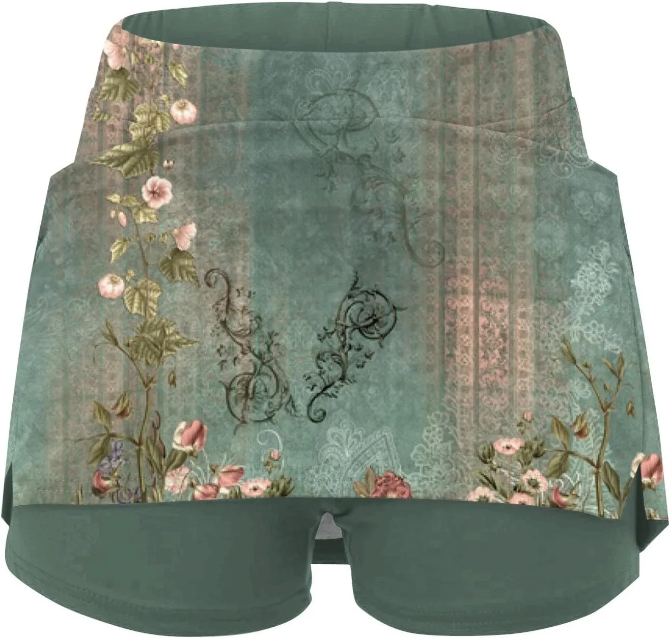 Skorts for Women 2025 Summer Tummy Control Solid Short Athletic Golf High Waist Active Basic Plus Size Clothes