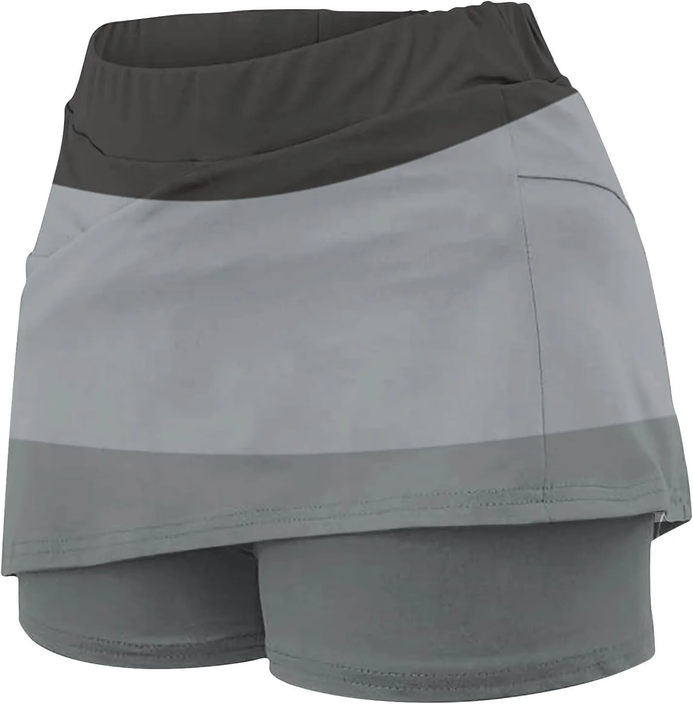 Skorts for Women Dressy Casual High Waist Skirt with Shorts Underneath Tennis Skorts with Pockets Tummy Control