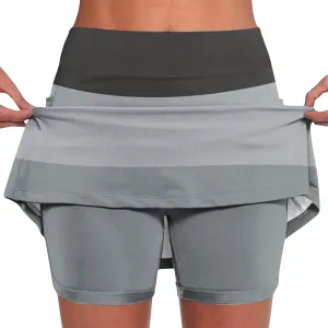 Skorts for Women Dressy Casual High Waist Skirt with Shorts Underneath Tennis Skorts with Pockets Tummy Control