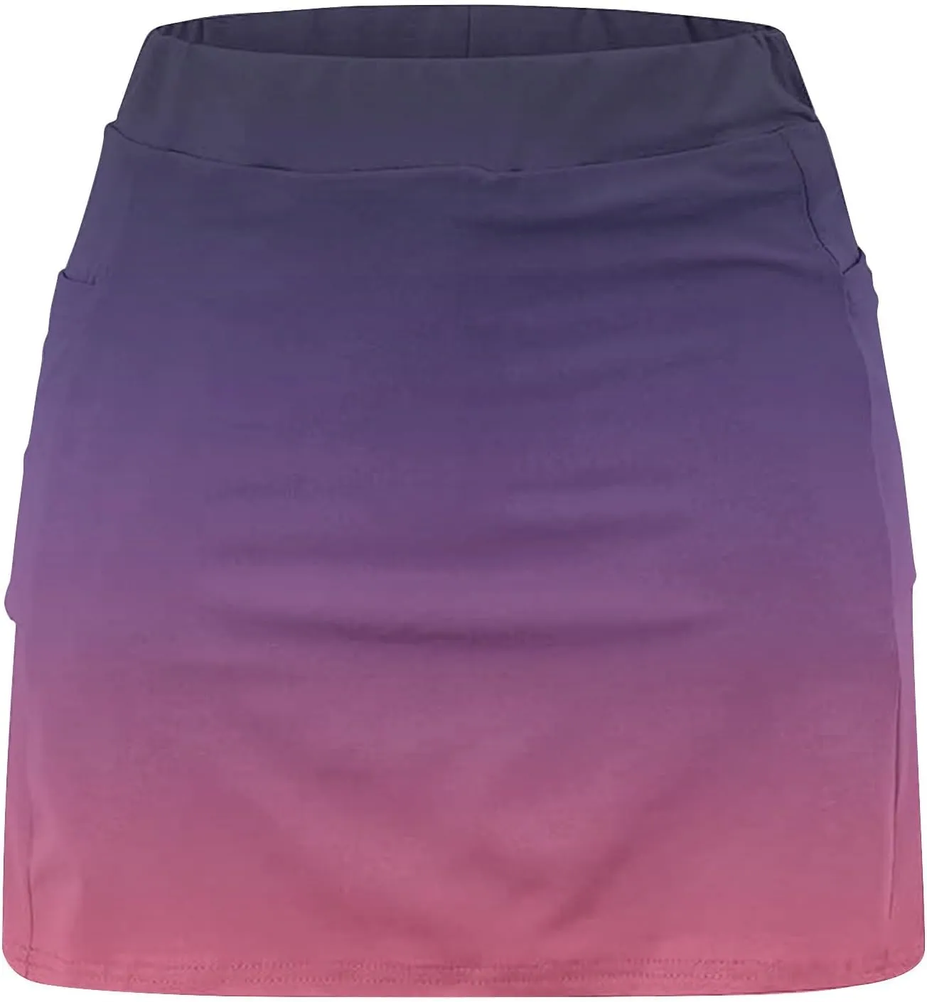 Skorts for Women Dressy Casual High Waist Skirt with Shorts Underneath Tennis Skorts with Pockets Tummy Control