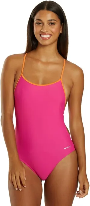 Sporti Tie Back Women's Athletic One Piece Swimsuits - Slimming Bathing Suit for Swimmers - Competitive Swimsuit Women