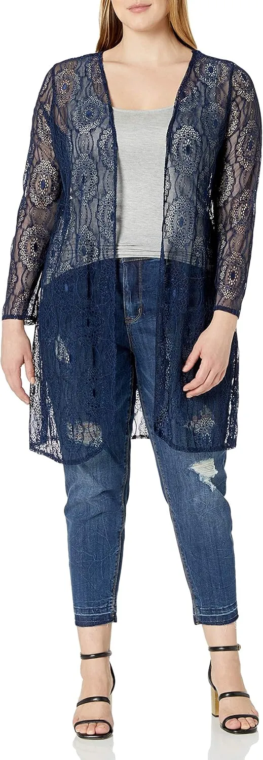 Star Vixen Women's Long Sleeve Open Front Cardigan