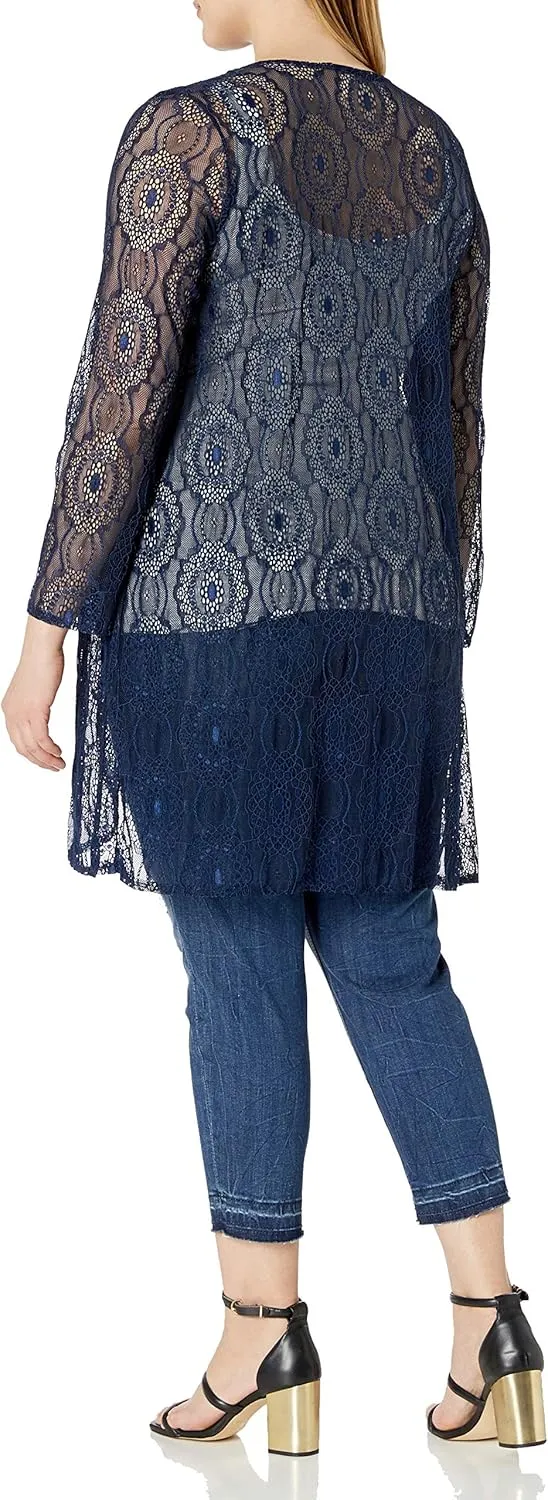 Star Vixen Women's Long Sleeve Open Front Cardigan
