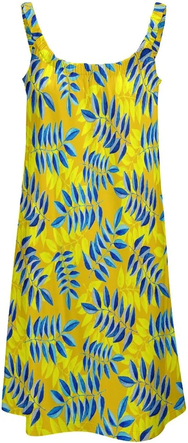 Summer Dresses for Women Shark Sleeveless Sundress Casual Loose Beach Cover Ups Dress