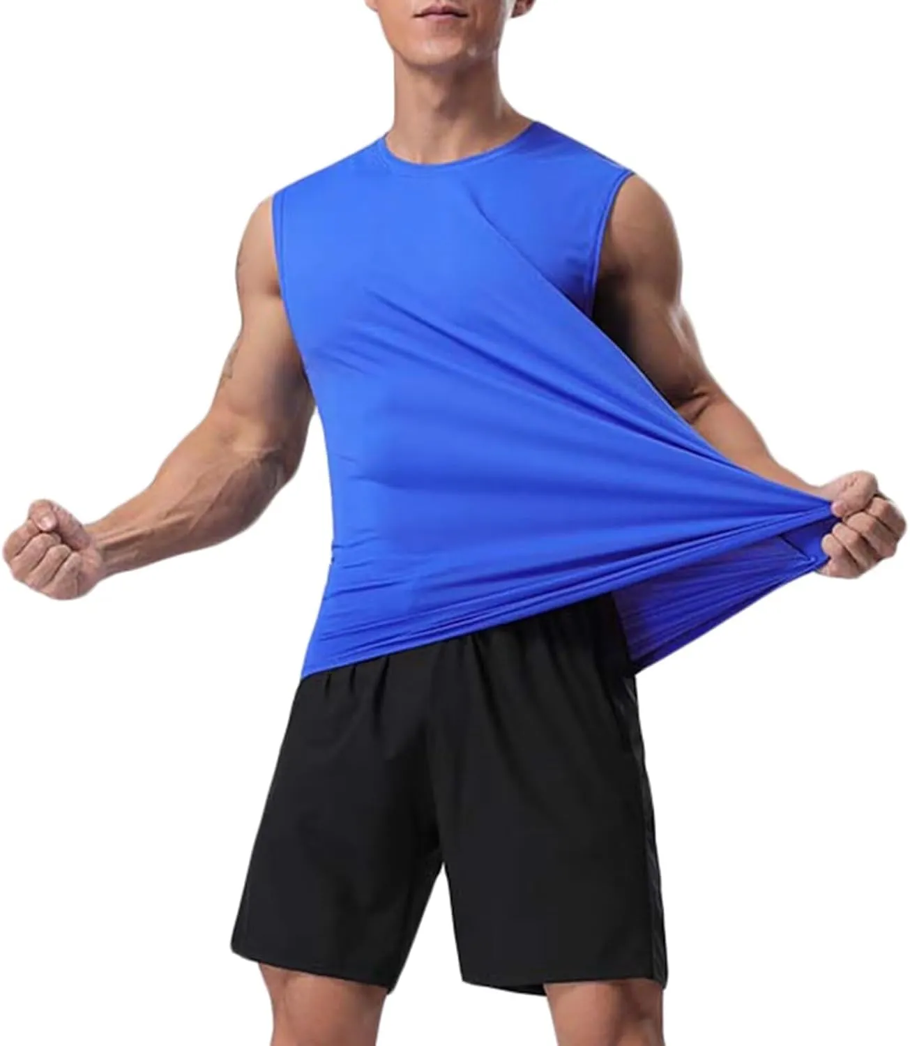 Tank Top for Men Breathable Running Workout Tank Tops Sports Vest Quick Dry Athletic Gym Tops