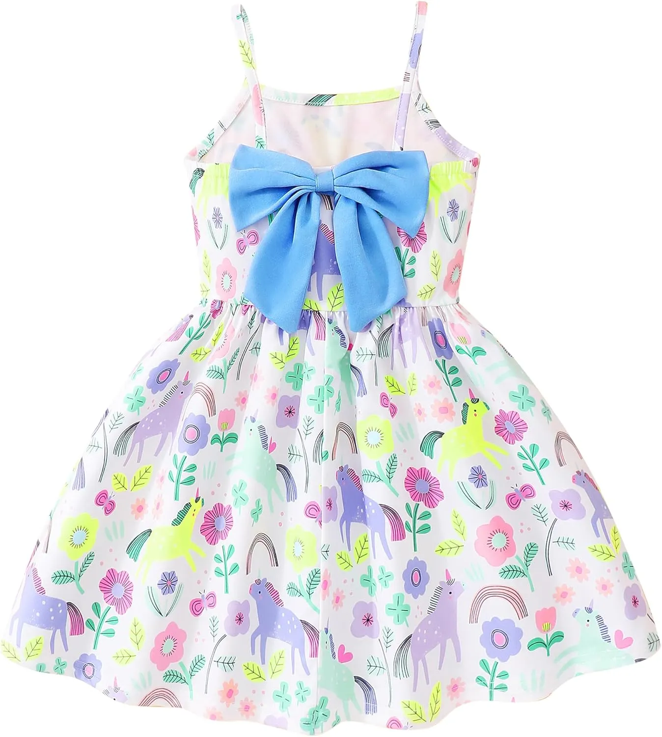 Toddler Summer Dress Dinosaur Backless Sundress Baby Girl Bowknot Dresses Birthday Beach Dress
