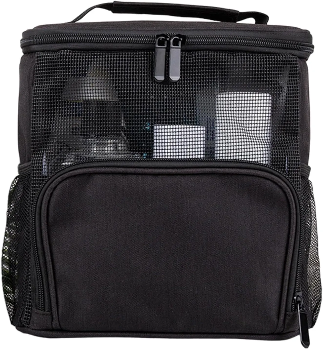 Toiletry Bag, Mesh Shower Bag, Hanging Toiletry Organizer, Cosmetics Makeup Bag, Mesh Toiletry Bag with Hook, Portable Quick Dry Shower Bag for Gym College Dorm