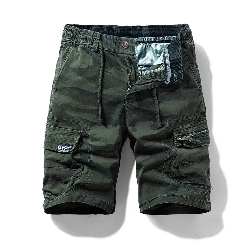West Louis New Summer Cotton Camouflage Cargo Shorts