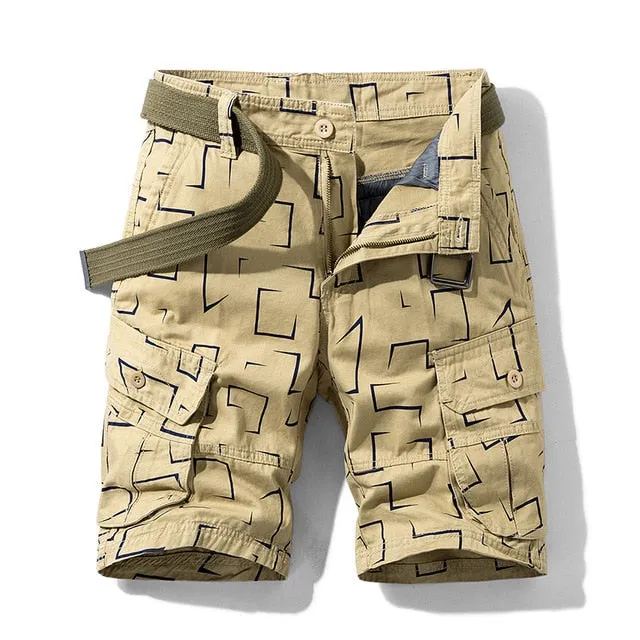 West Louis Unique Pattern Cargo Shorts