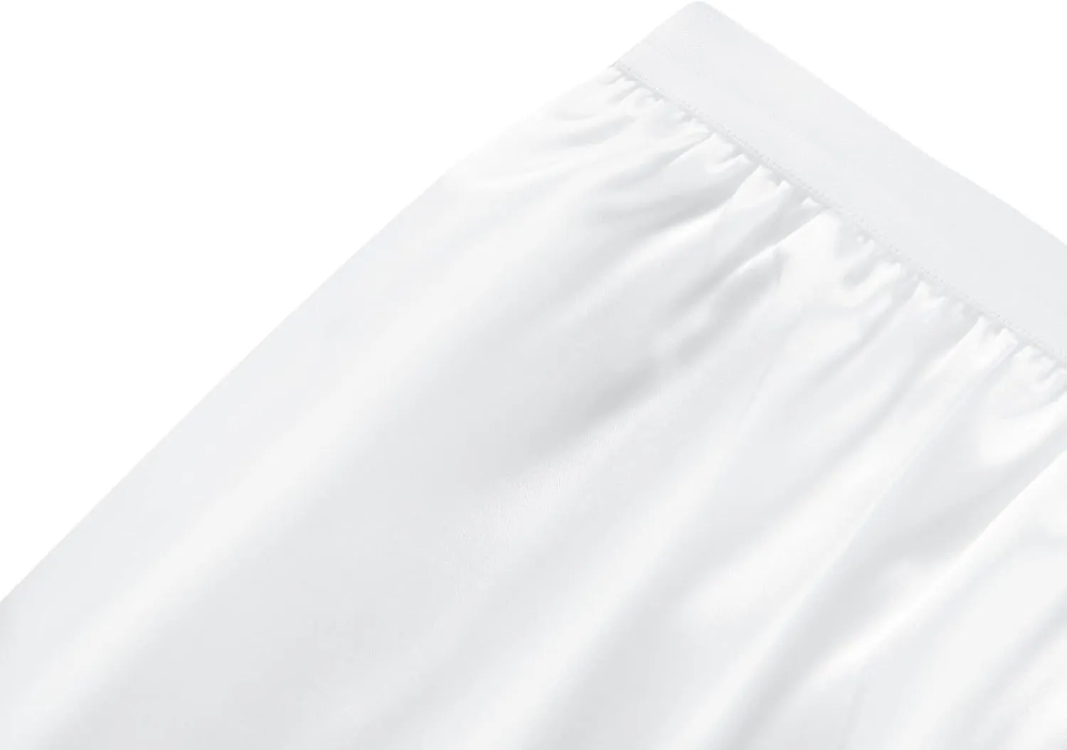 Women Half Slip Soft Satin Half Slip Lace Long Underskirt Half Slips for Under Dresses White/Black/Beige S-XXL