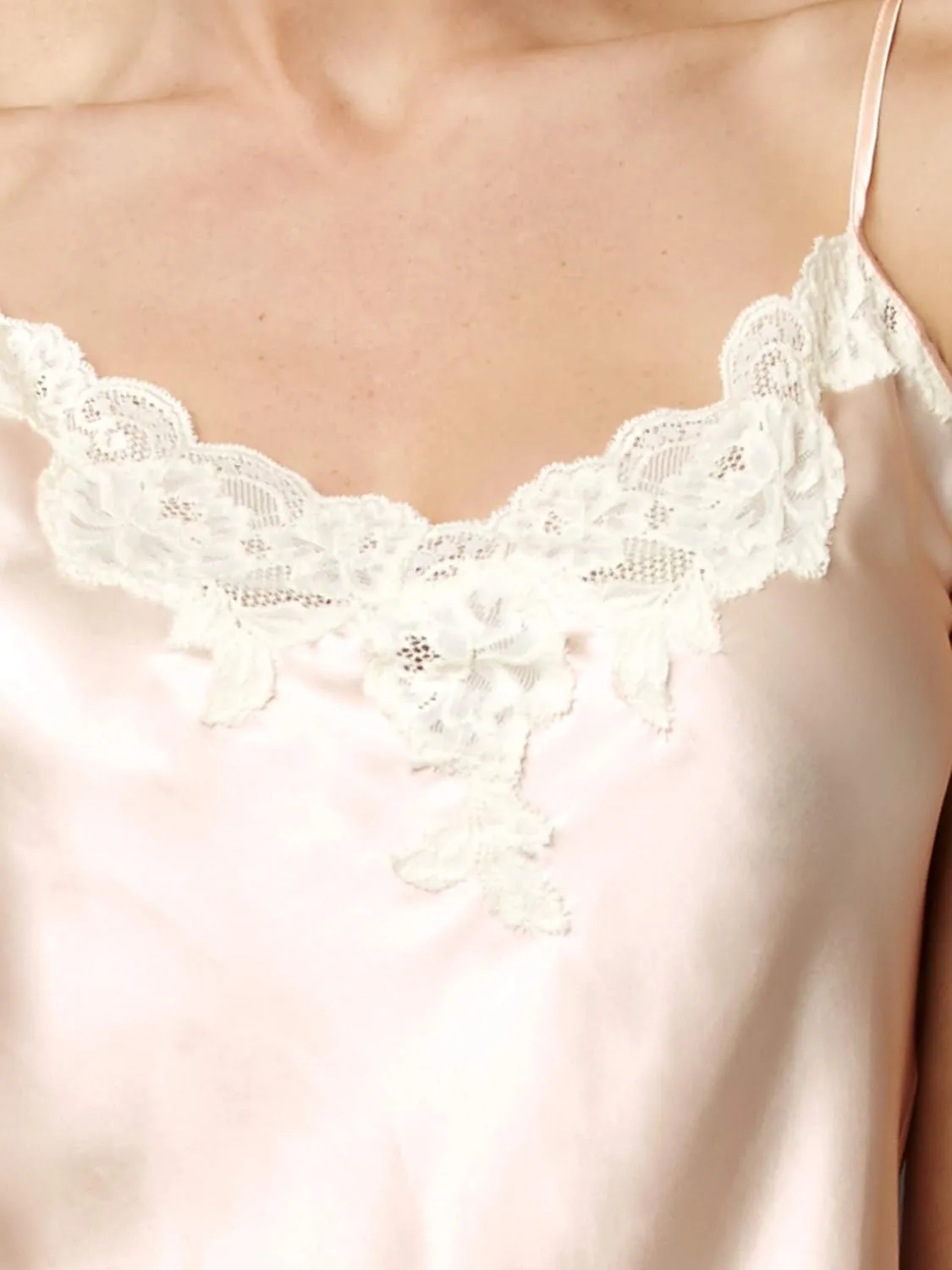 Women's 100% Silk Camisole Top, Lace Trim, Flattering Fit, Sleepwear, Lingerie, Beautiful Gift Packaging