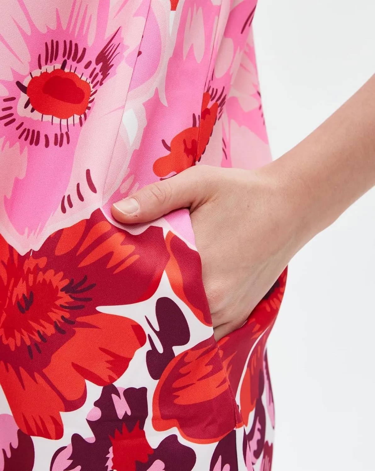 Women's 2025 Summer Sleeveless Tank Dress Crewneck Floral Print Pleated A Line Casual Short Mini Dresses