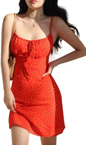 Women's 2025 Trendy Party Dress Backless A-line Ruched Bust Flowy Sundress, Summer Corset Mini Dresses for Teen Girl