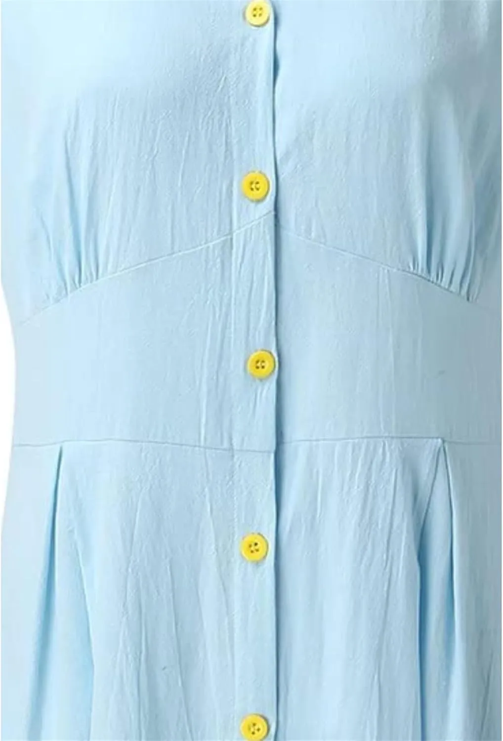 Women's Button Down Cotton Linen Shirt Dress with Pockets Sleeveless V Neck Maxi Dresses Elegant A Line Flowy Dress