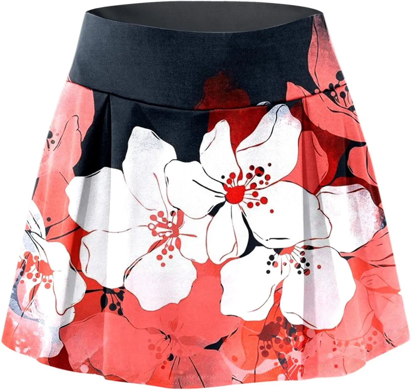 Womens Daily Casual Workout Printed Skirt Tennis Yoga Sport Active Skirt Shorts Skirt Hot Skirt for Women