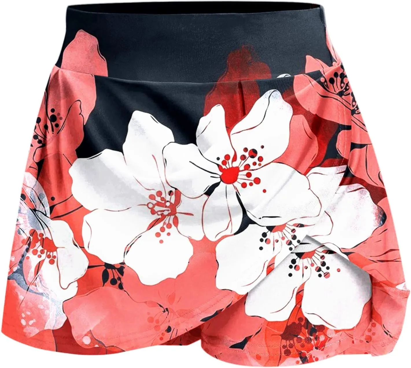Womens Daily Casual Workout Printed Skirt Tennis Yoga Sport Active Skirt Shorts Skirt Hot Skirt for Women