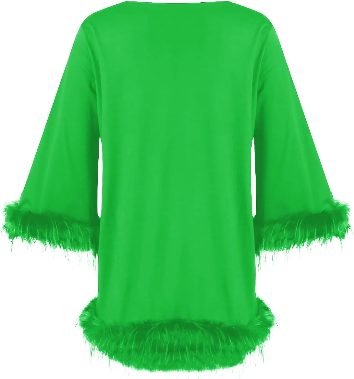 Women's Fall Casual Trendy Elegant Long Sleeve Crew Neck Solid Plush Dress