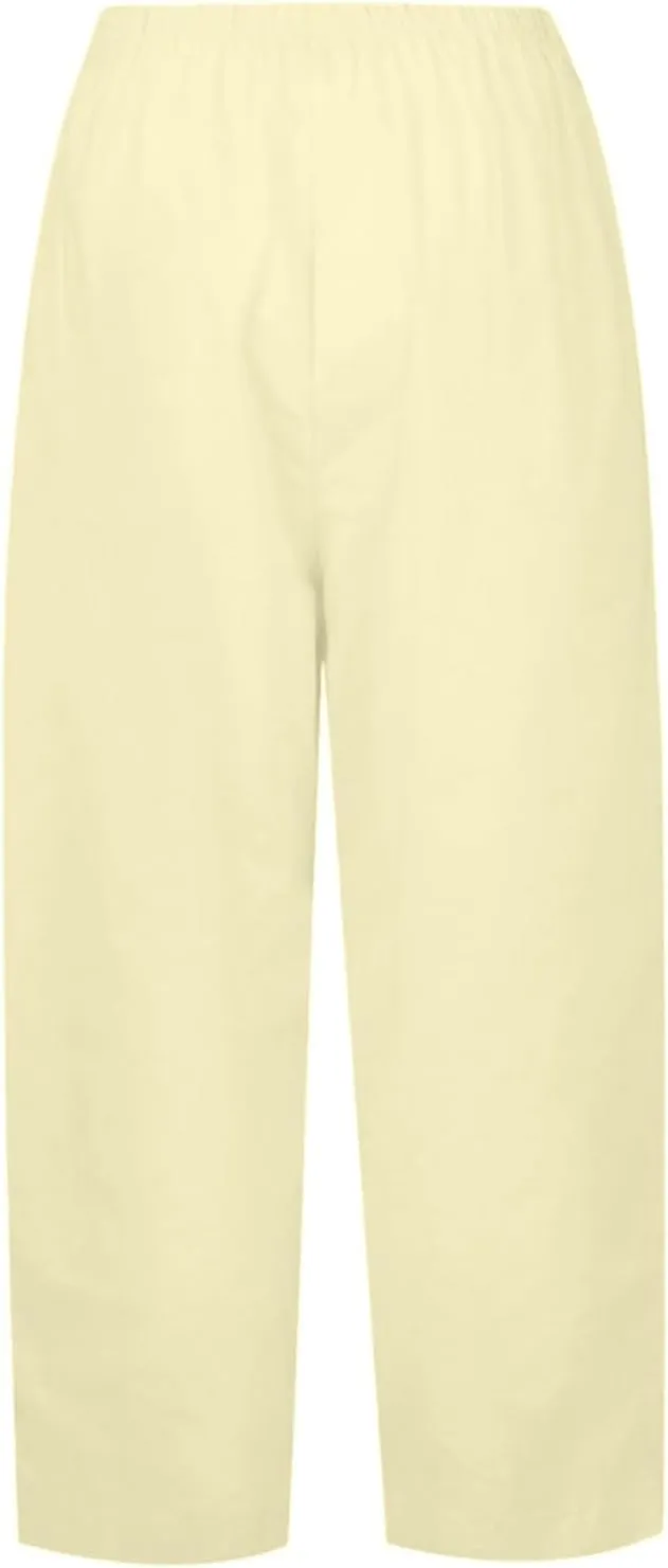 Womens Linen Casual Pants Winter Linen Business Capris with Pockets Wide Leg Straight Leg