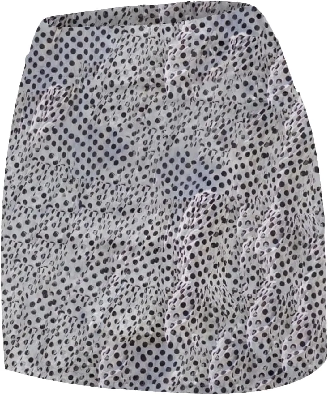 Womens Mini Skirts 2 in 1 Polka Dot Printed Running Tennis Skort 2024 Summer Sexy Skinny Athletic Golf Inner Shorts Plus Size