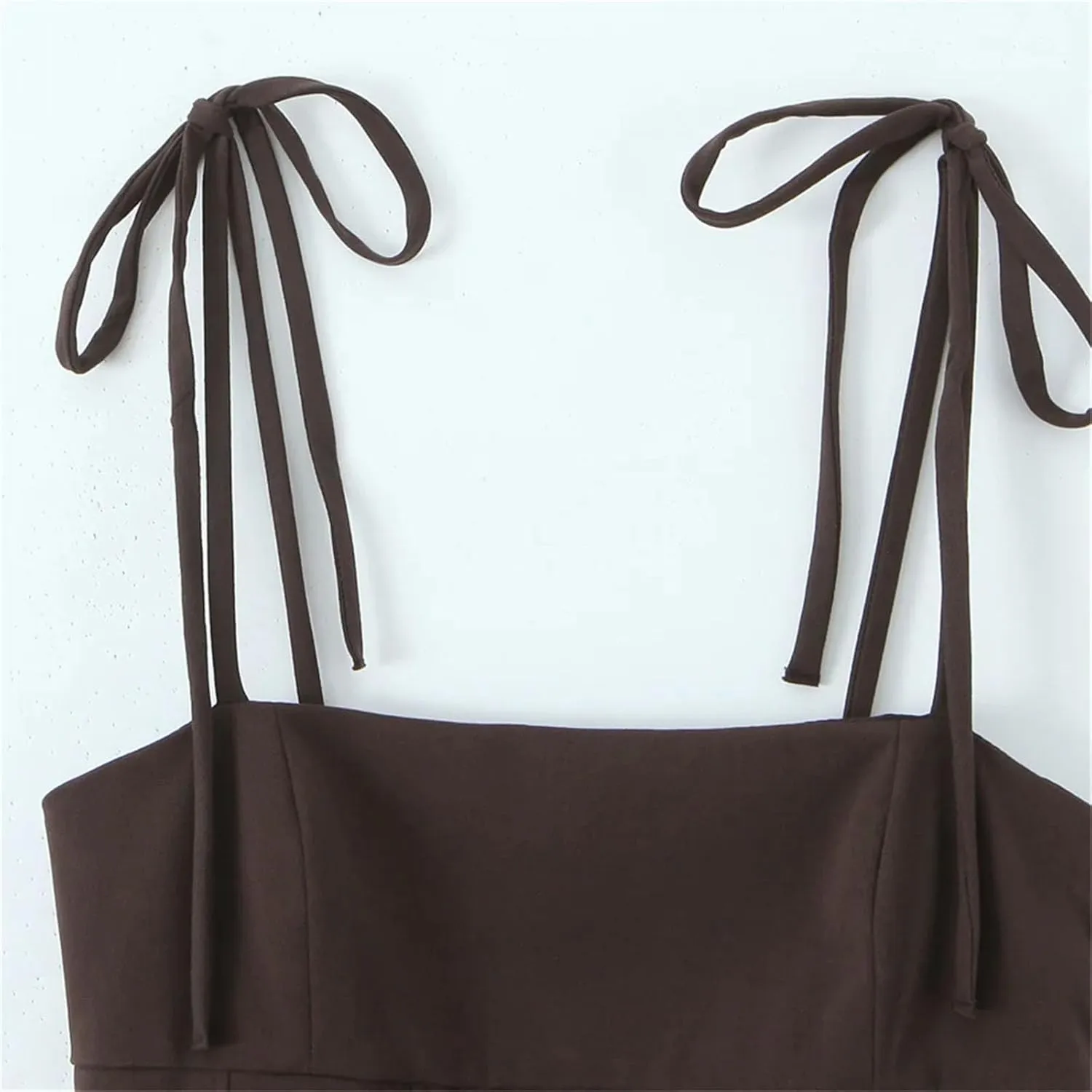 Women's Sexy Tank Tops Spring Sleeveless Suspender Backless Spaghetti Strap Short Camisole