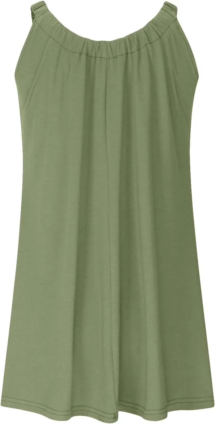 Womens Summer Sundresses Vest Sling Beach Dresses Bikini Beachwear Coverups Casual Vacation Mini Dress