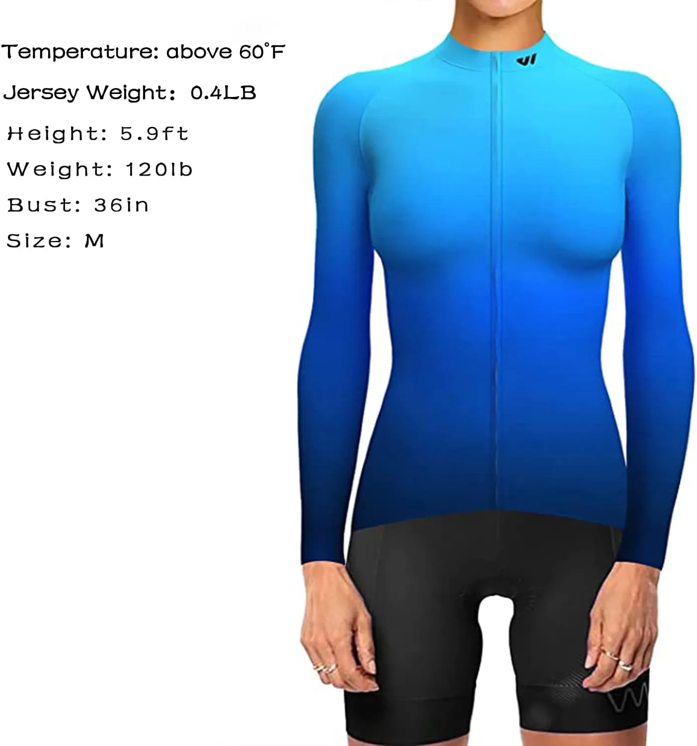 Wulibike Cycling Jersey Women Long Sleeve,Bicycle Biking Bike Shirts for Women with Pockets