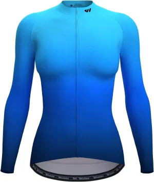 Wulibike Cycling Jersey Women Long Sleeve,Bicycle Biking Bike Shirts for Women with Pockets