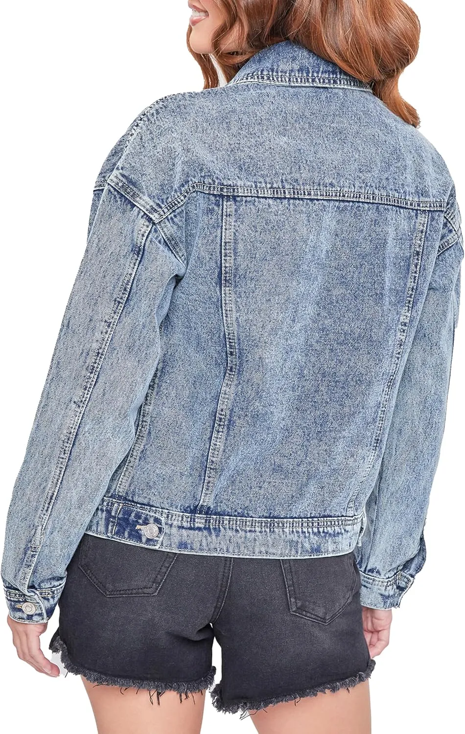 YMI Ym Jeans Women's Oversized Utility Denim Jacket