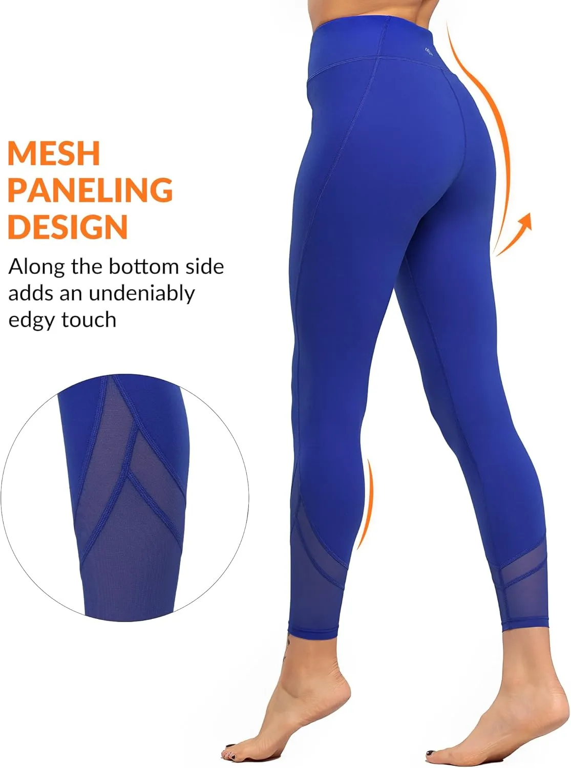 Yvette Workout Leggings for Women, High Waist Buttery Soft Non See-Through Workout Running Tights